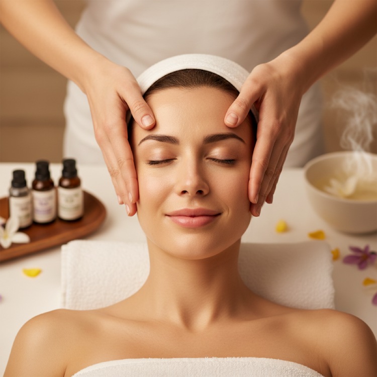 массаж лица классический